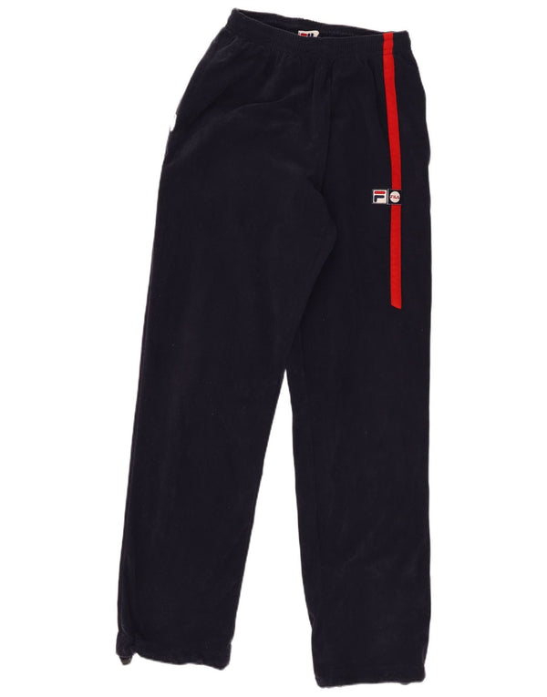 Damskie spodnie dresowe Fila Joggers UK 16, duże, granatowe, z blokami kolorów