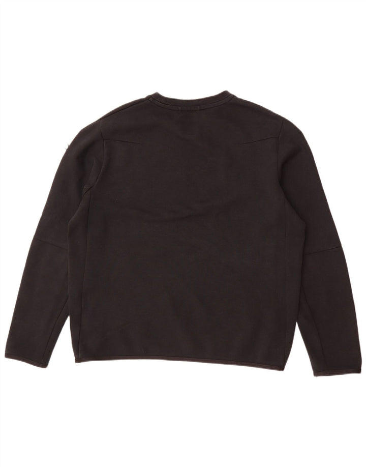 NIKE Mens Top Long Sleeve Large Black Cotton