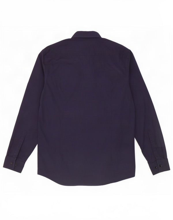 Koszula męska Hugo Boss Slim Fit, rozmiar 42 16 1/2, duża, granatowa, bawełniana
