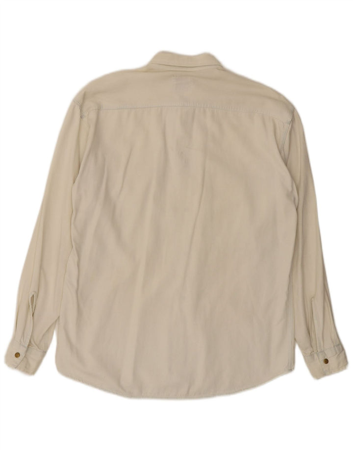 Męska koszula dżinsowa Carrera, mała w kolorze złamanej bieli