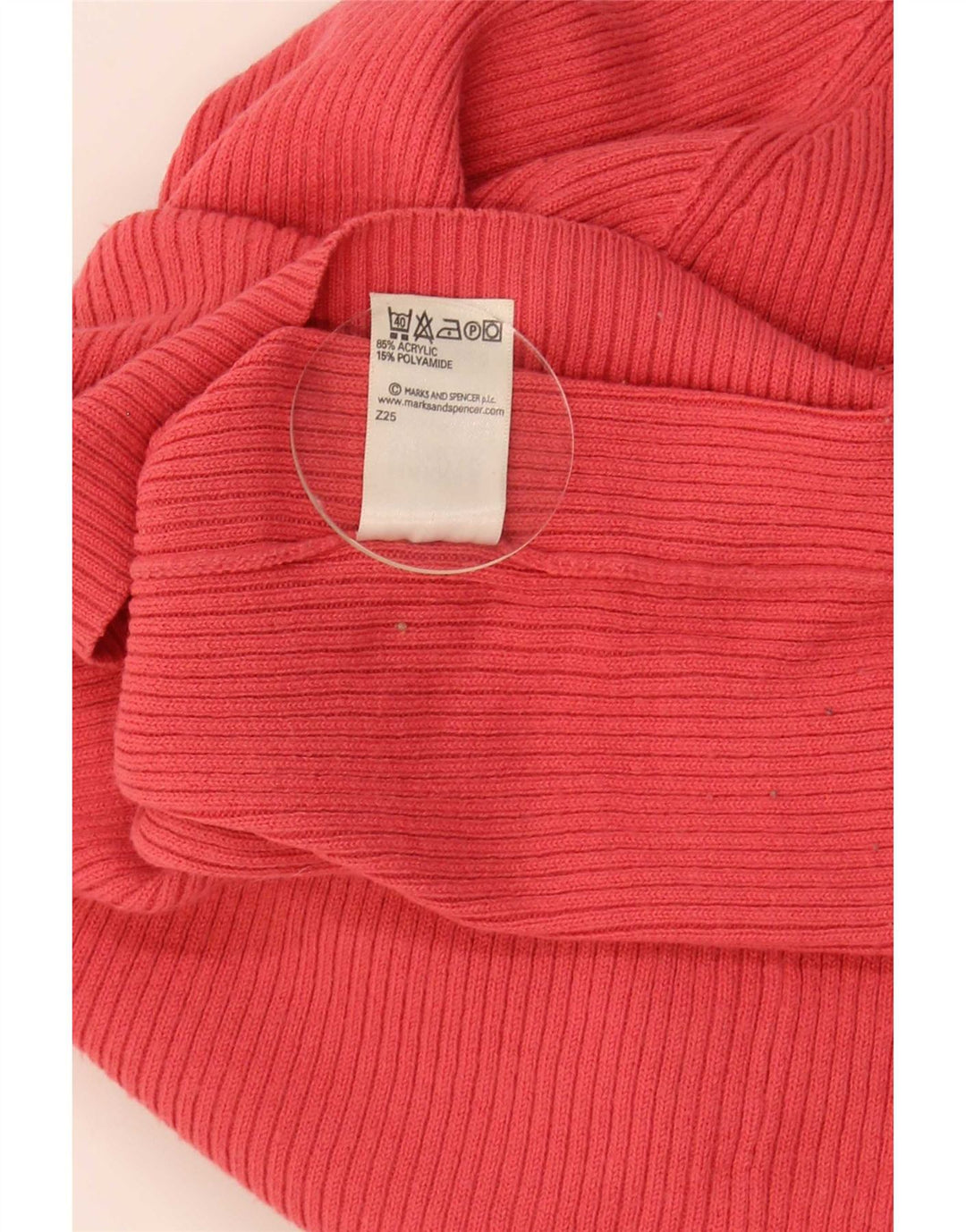 Marks & Spencer Damski sweter z okrągłym dekoltem, UK 14, średni czerwony