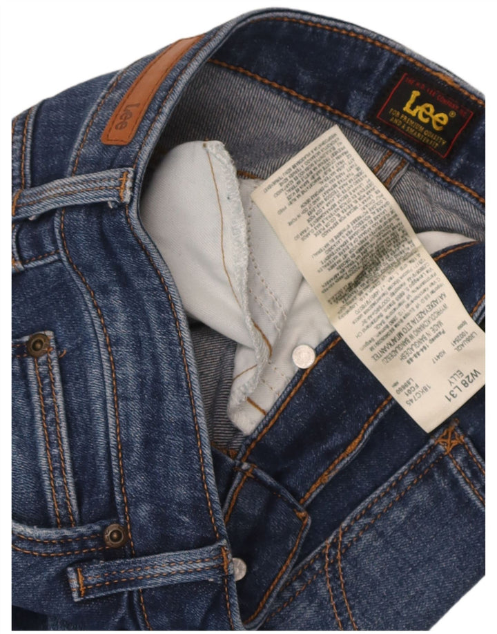 Damskie jeansy Lee Elly Slim W28 L31 Granatowa bawełna