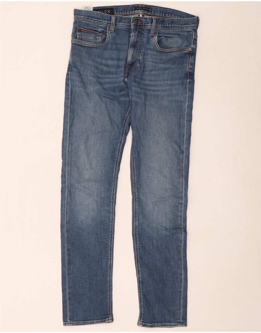 Męskie jeansy slim fit Tommy Hilfiger W34 L31 Niebieskie bawełniane