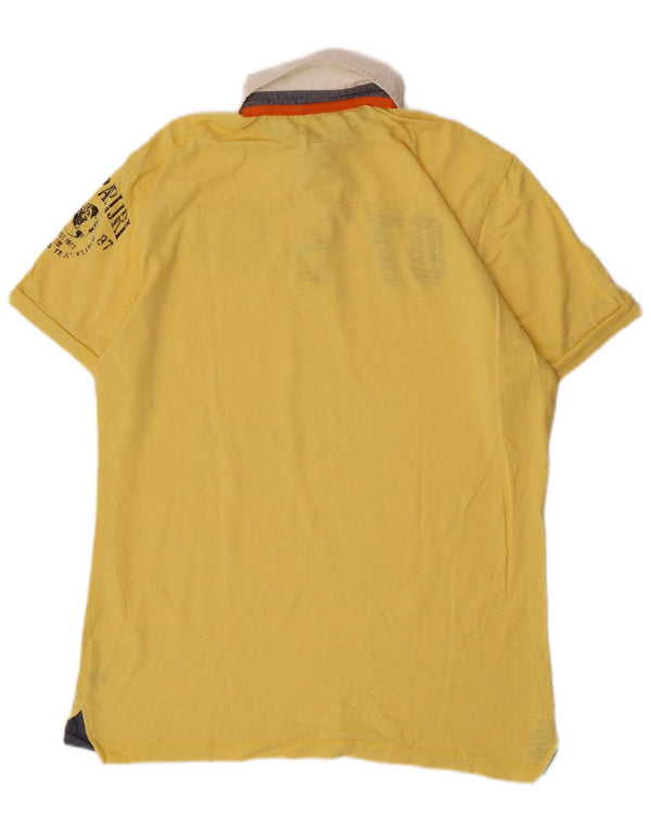 Męska koszulka polo do rugby Napapijri Graphic XL w kolorze żółtym