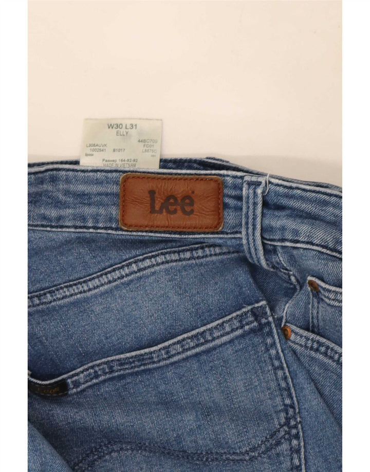 Damskie jeansy Lee Elly Slim W30 L31 Niebieskie bawełniane
