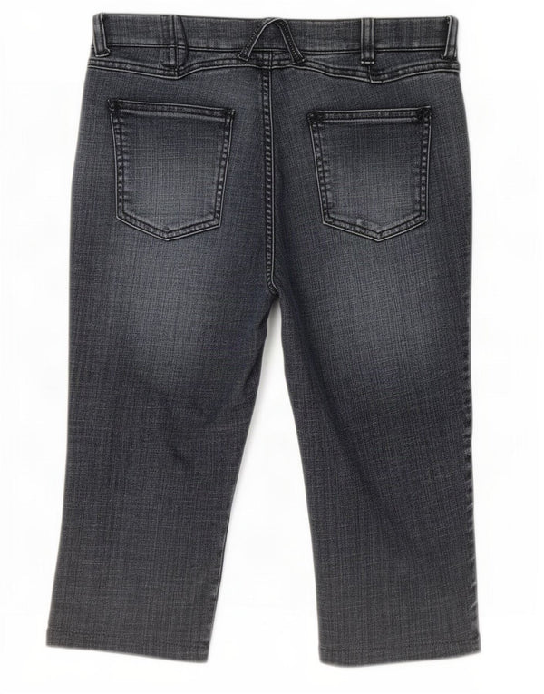 Damskie spodenki jeansowe Monsoon Bermudy UK 12 Medium W30 Niebieskie bawełniane