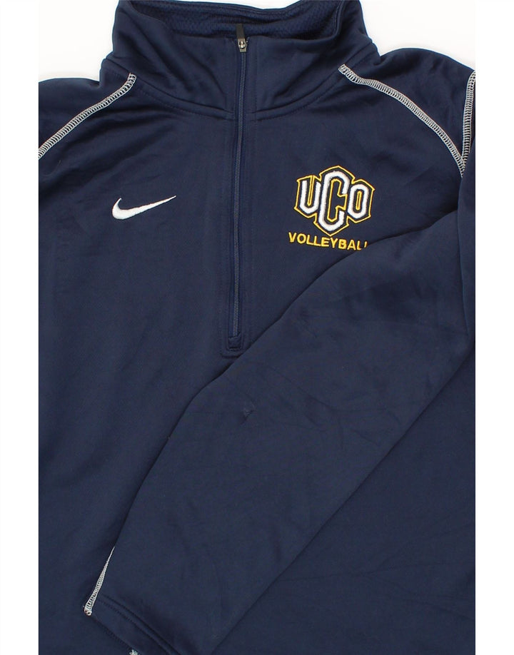 NIKE Boys Graphic Pullover Tracksuit Top 13-14 Years XL Navy Blue Vintage Nike and Second-Hand Nike from Messina Hembry 