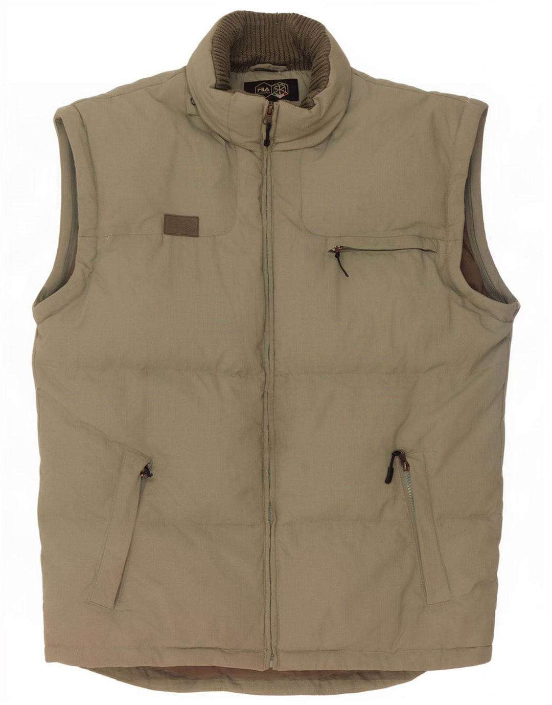Męska wyściełana kamizelka Fila UK 40 Large Khaki