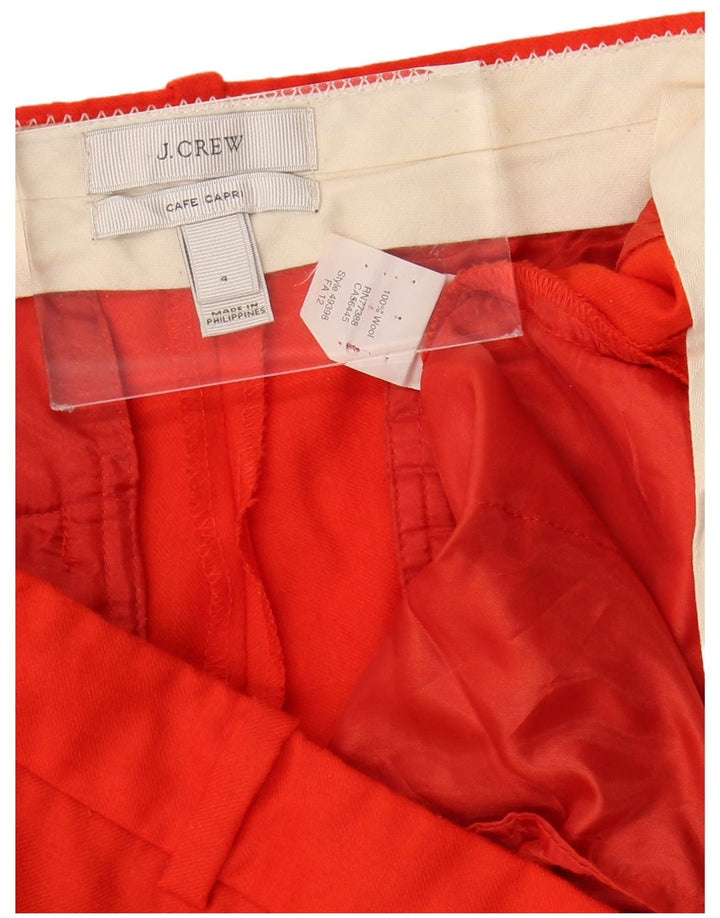Spodnie damskie Capri J. Crew US 4 Small W32 L26 Czerwona wełna
