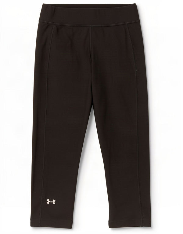 Damskie legginsy Under Armour Heat Gear Capri UK 12, średni czarny poliester