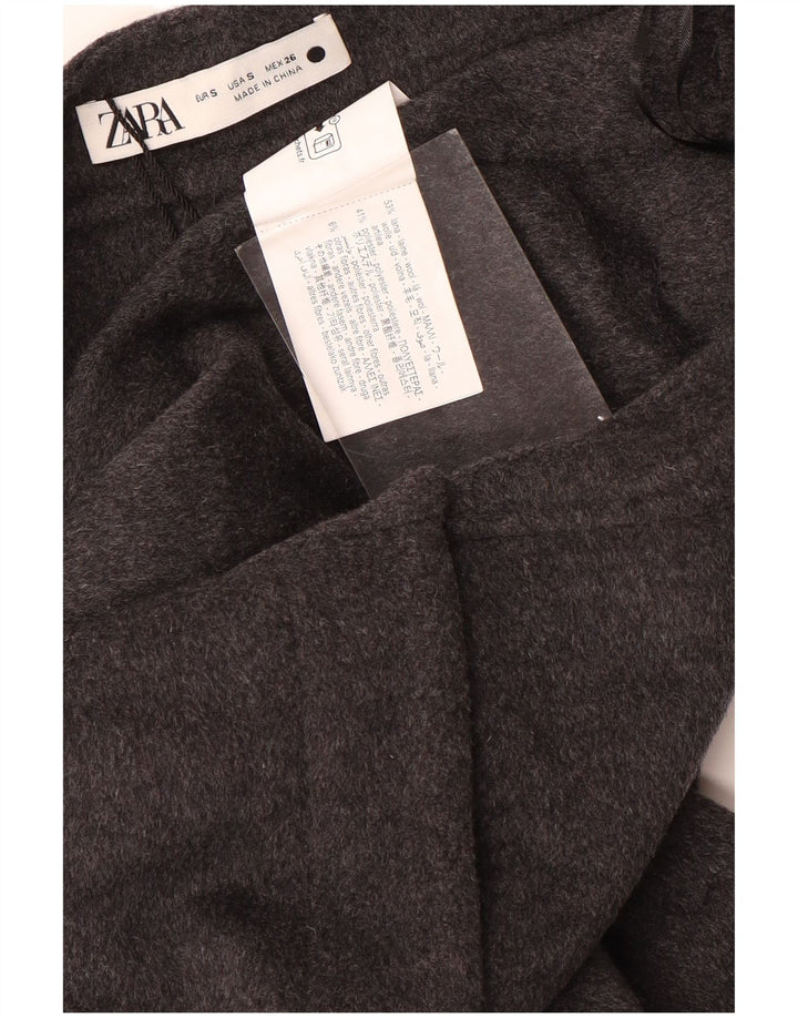 Spódnica damska Zara Maxi w kształcie litery A, mała W28, szara wełna