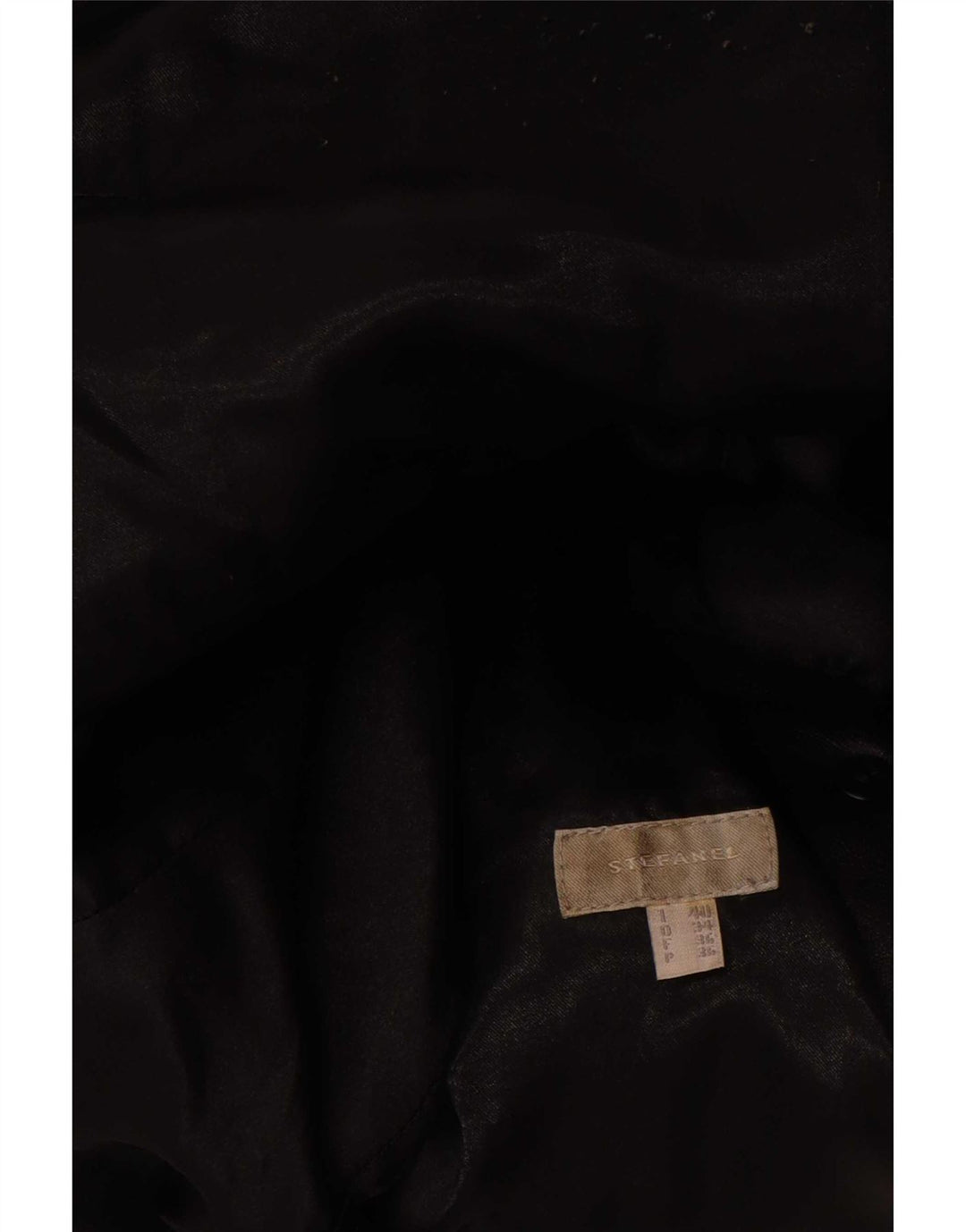 Damski płaszcz skórzany Stefanel IT 40 Small Black