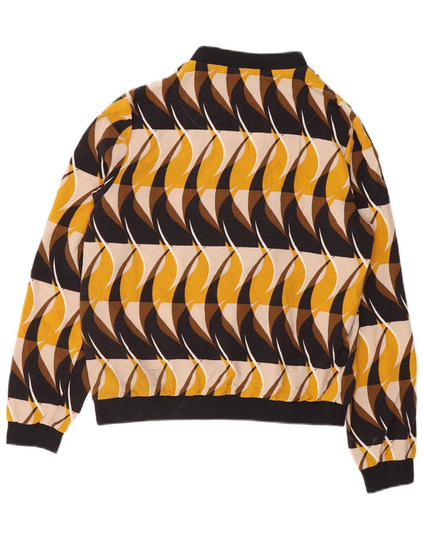 MARKS & SPENCER Damska kurtka bomber UK 14, średnia, wielokolorowa, geometryczna