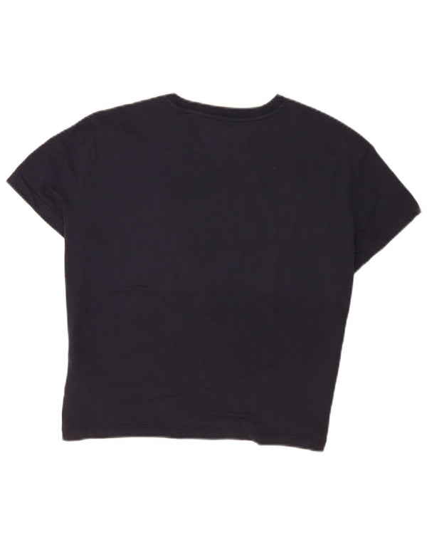Damska koszulka graficzna Tommy Hilfiger Top UK 6 XS w kolorze granatowym