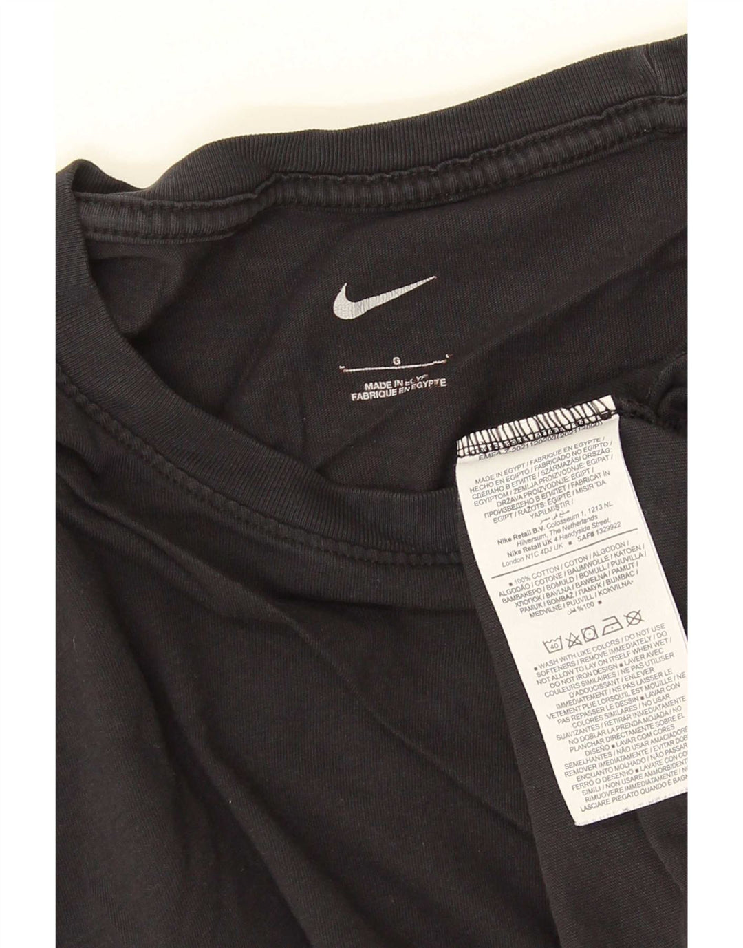 Męski T-shirt Nike, duży, czarny, bawełniany