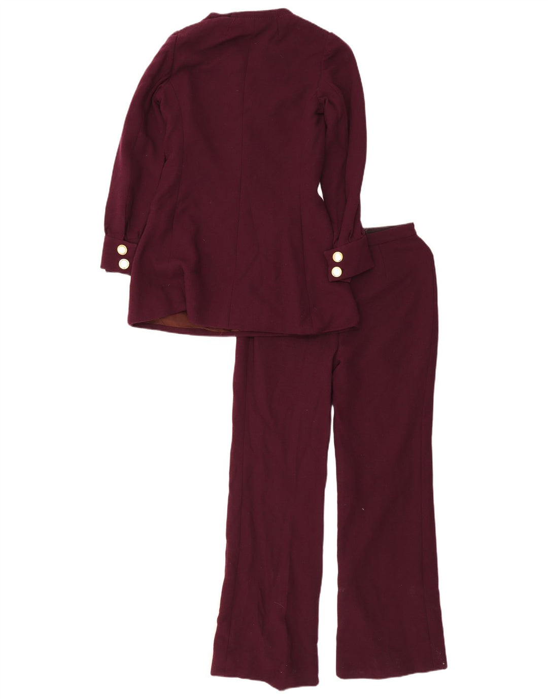 Dwuczęściowy garnitur damski w stylu vintage IT 44 Medium W24 L29 Fioletowy