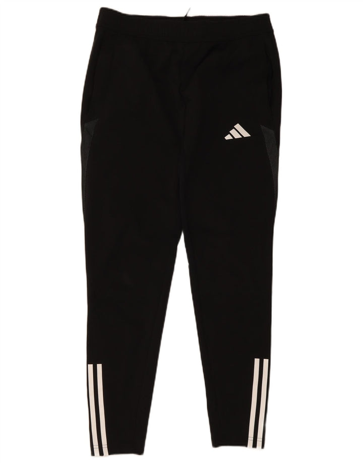 Męskie spodnie dresowe Adidas Aeroready, średni czarny poliester
