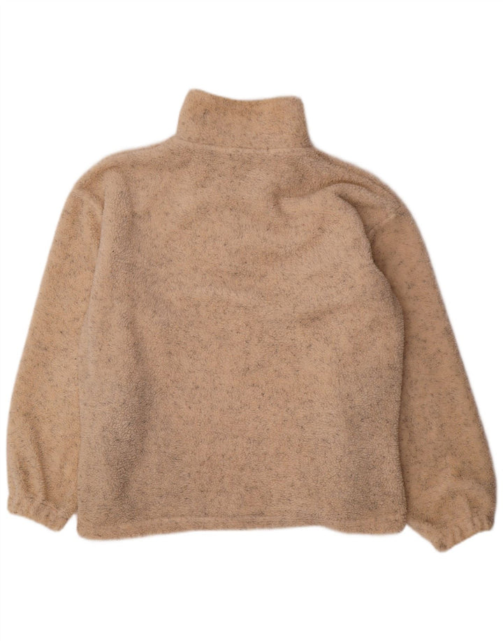 Męski sweter polarowy Angelo Muroni XL z poliestru w beżowe plamki