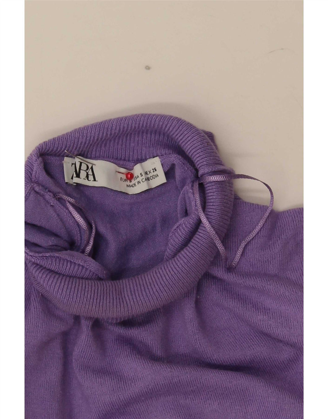 Sweter damski Zara z golfem UK 10, mały fiolet