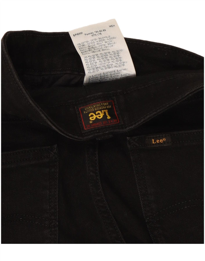 Damskie jeansy Lee Marion ze stretchem W29 L25, czarna bawełna