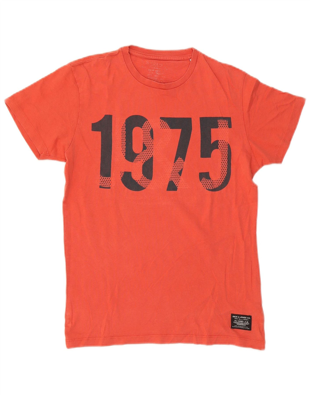 Męski T-shirt z grafiką Jack & Jones, mały, czerwony, bawełniany