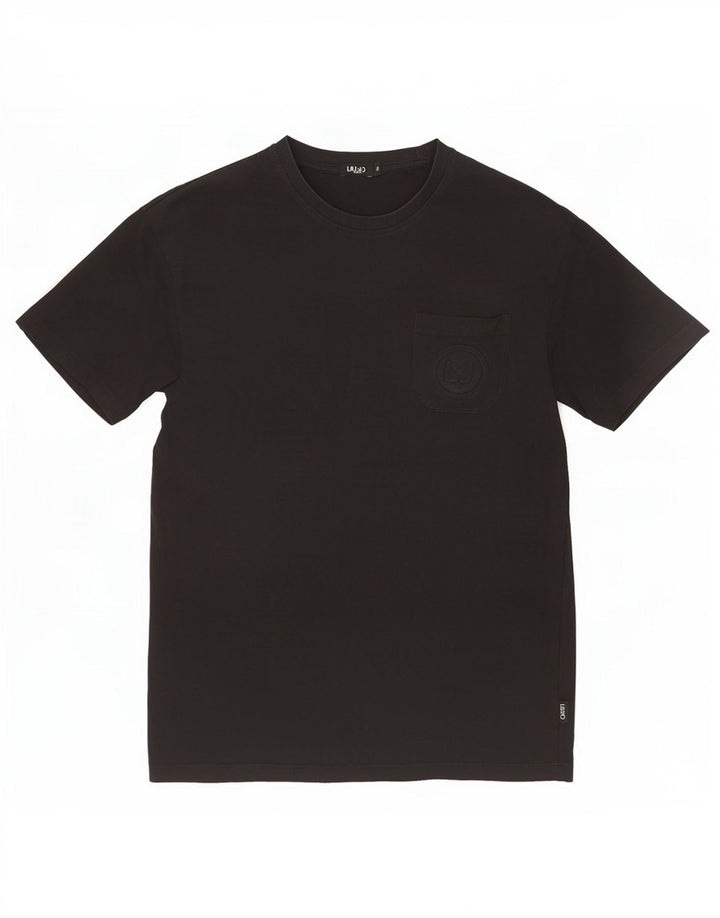 T-shirt męski Liu Jo, mały, czarny, bawełniany