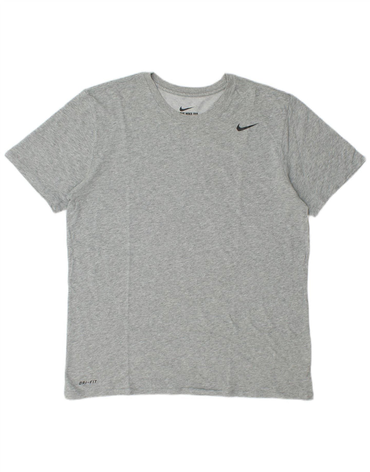 Męski T-shirt Nike Athletic Fit Graphic Top, duży, szary, nakrapiany