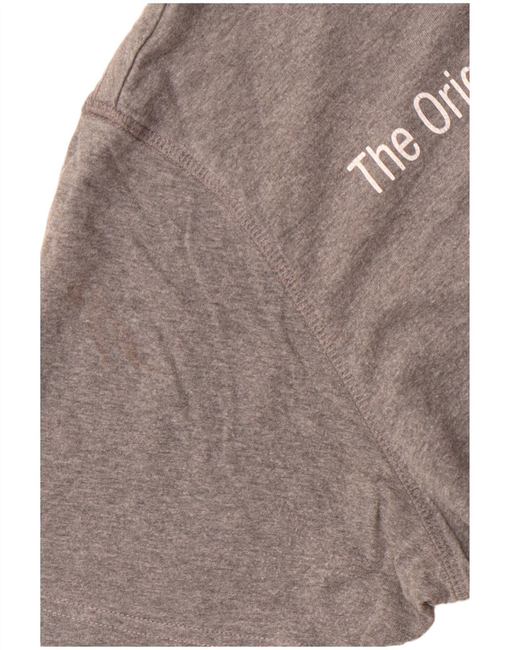 WOOLRICH Damska koszulka z grafiką Penn-Rich Top UK 14, duża, szara, nakrapiana