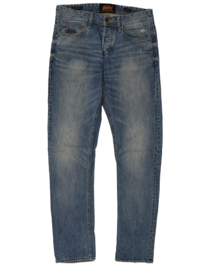 Męskie luźne dżinsy Superdry W30 L32 Niebieskie, bawełniane