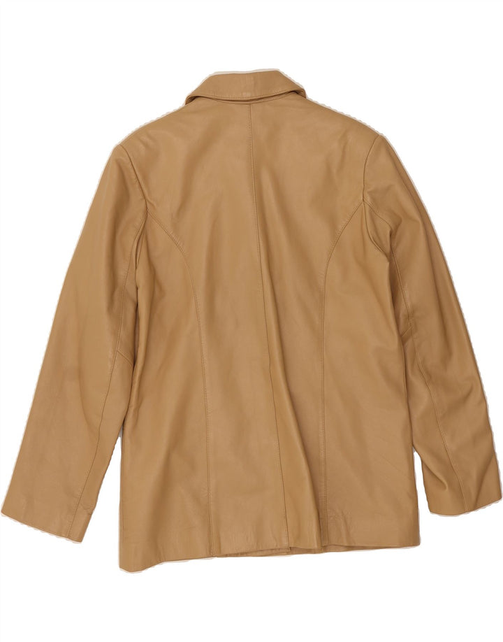 ARM'S Womens Leather Jacket UK 18 XL Beige Leather Vintage ARM'S and Second-Hand ARM'S from Messina Hembry 
