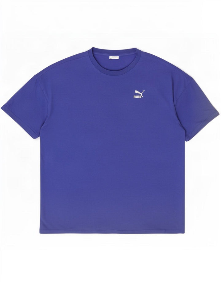 T-shirt męski Puma, duży, niebieski