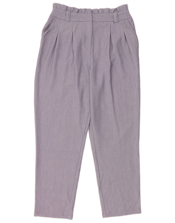 Damskie spodnie chino z wysokim stanem i wysokim stanem Topshop UK 12 Medium W30 L27 Niebieskie