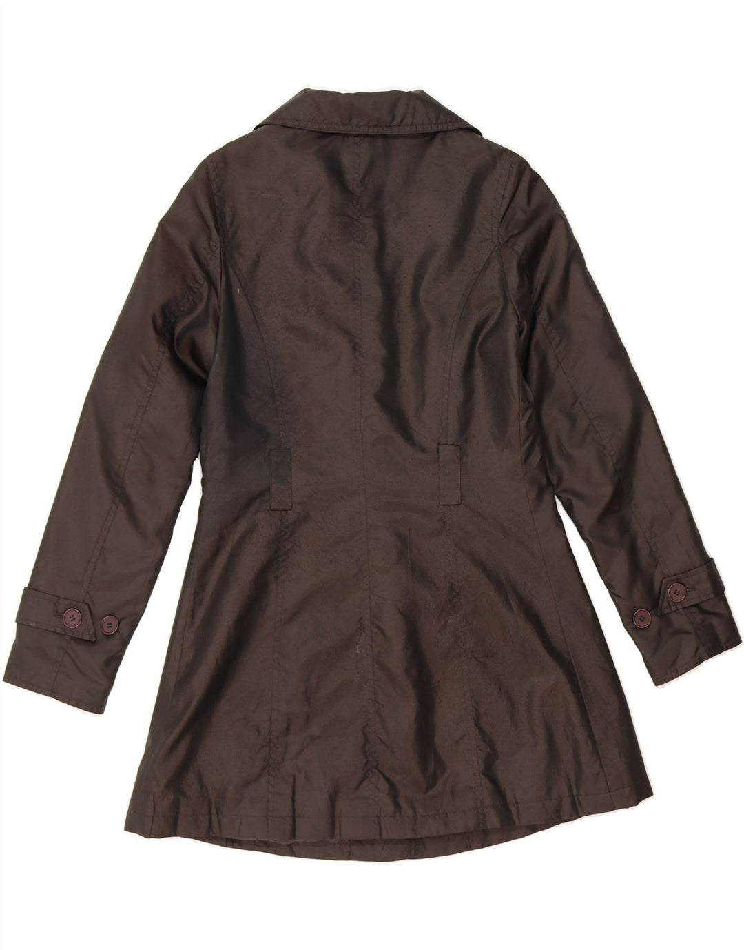 SASHA Womens Overcoat UK 10 Small Brown Polyester Vintage Sasha and Second-Hand Sasha from Messina Hembry 