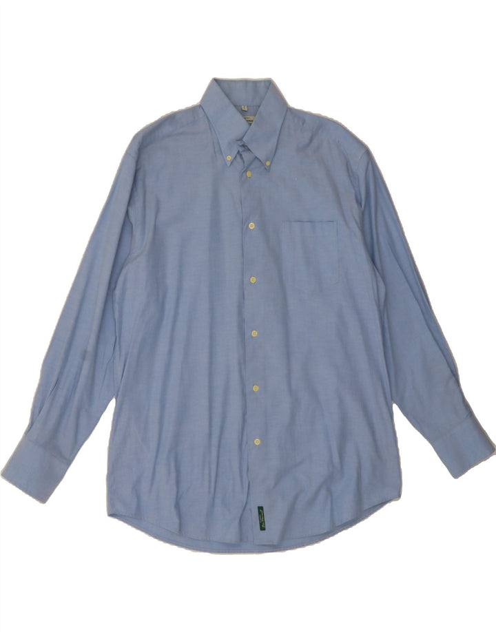 BEN SHERMAN Mens Shirt Large Blue Cotton Vintage Ben Sherman and Second-Hand Ben Sherman from Messina Hembry 