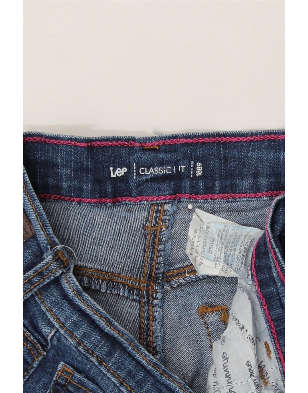 LEE Womens Classic Fit Straight Jeans US 8 Medium W30 L31 Blue Cotton Vintage Lee and Second-Hand Lee from Messina Hembry 