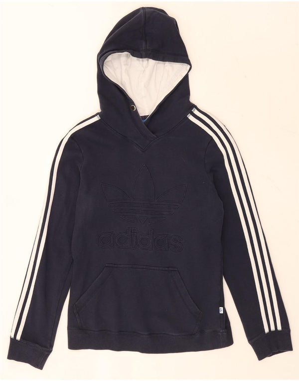 Damska bluza z kapturem Adidas Graphic UK 14 Średni granatowy, bawełniany