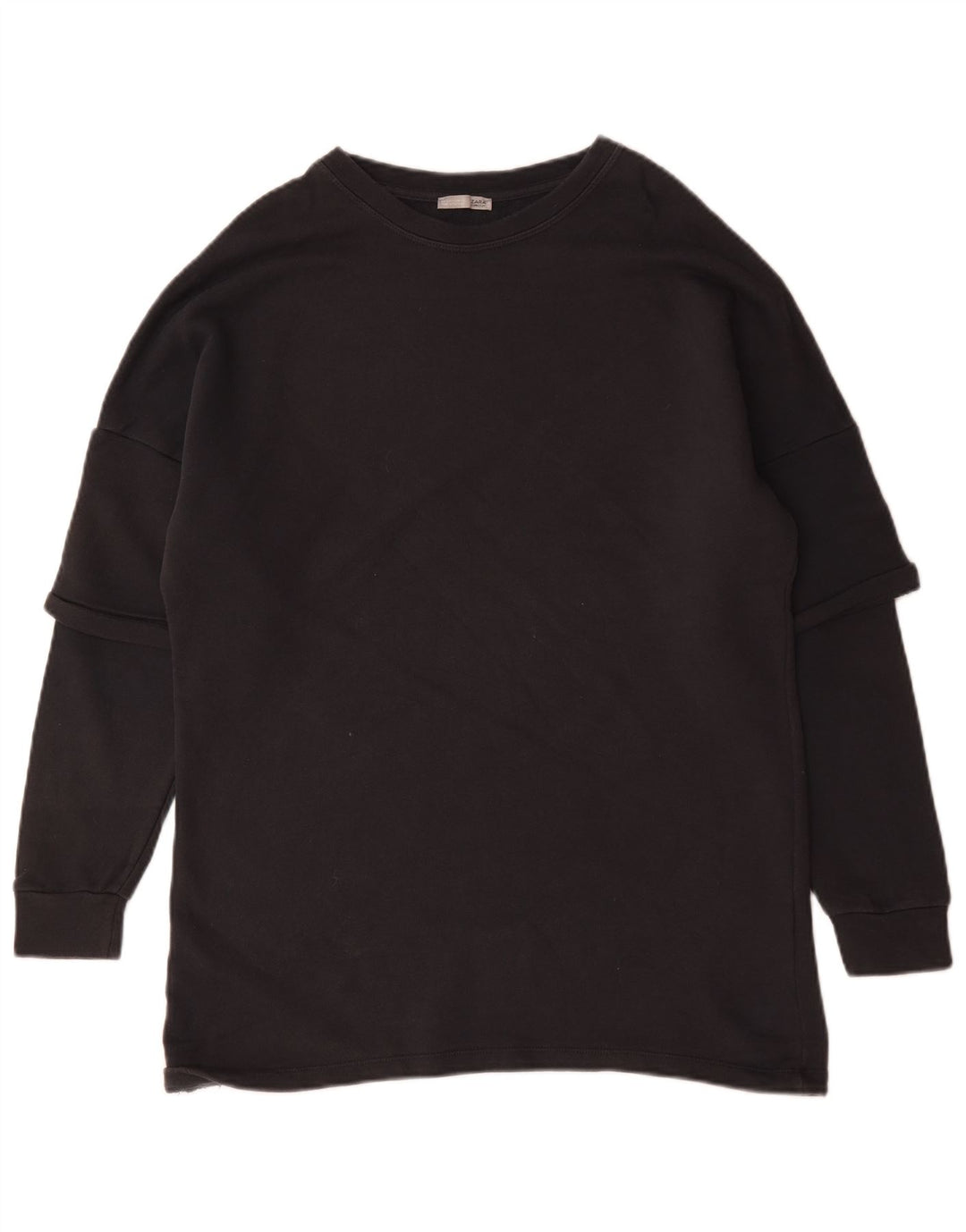 Męski sweter Zara, mały, czarny, bawełniany