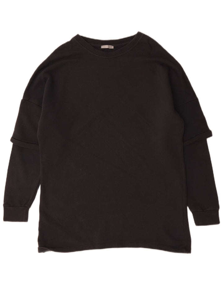 Męski sweter Zara, mały, czarny, bawełniany