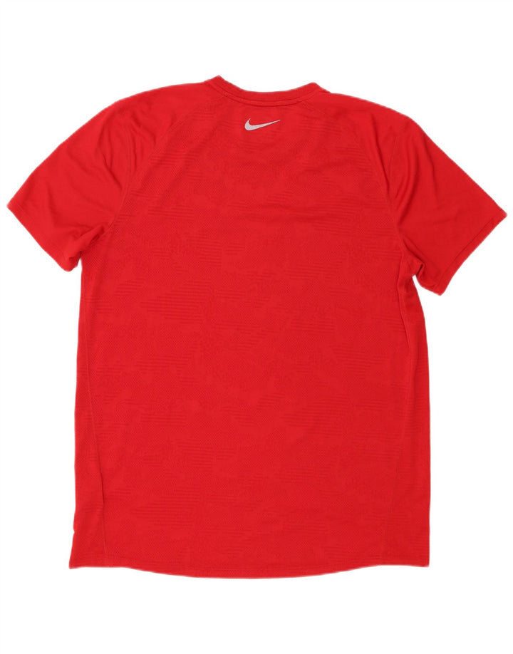 Męski T-shirt Nike Dri Fit, duży, czerwony, poliester