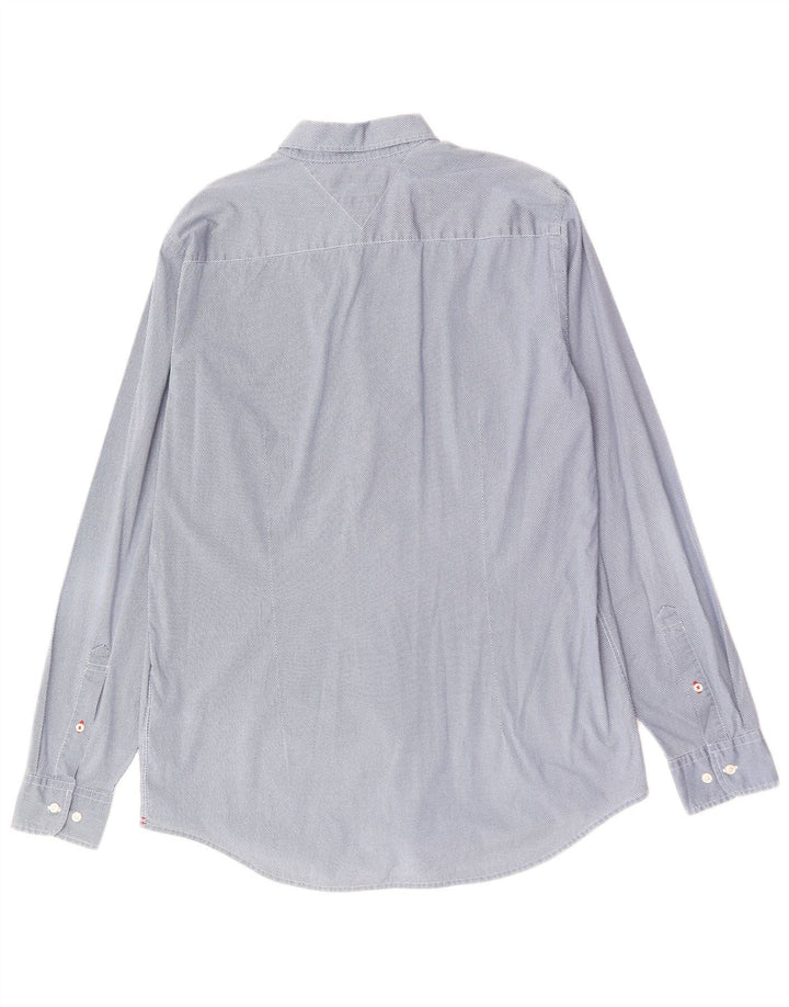 Koszula męska Tommy Hilfiger Slim Fit XL, niebieska, bawełniana w cętki