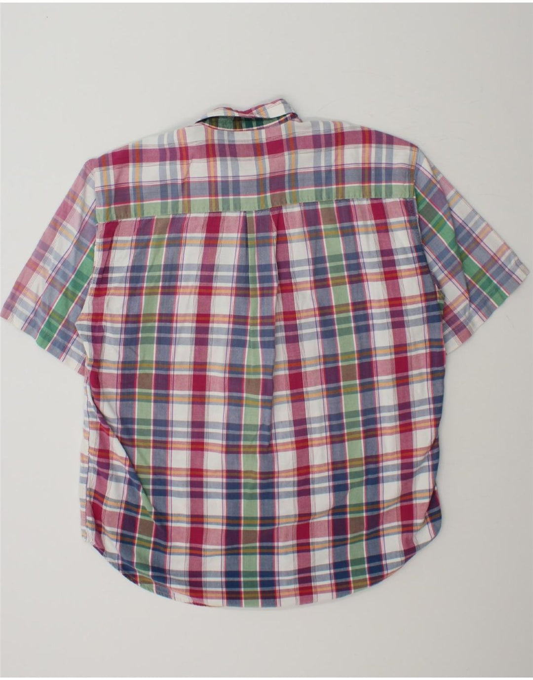 DOCKERS Mens Short Sleeve Shirt Large Multicoloured Check Cotton Vintage Dockers and Second-Hand Dockers from Messina Hembry 