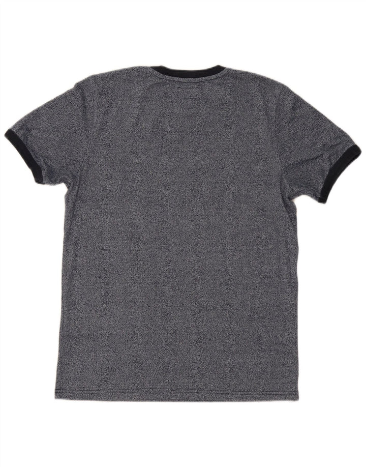 Męska koszulka z grafiką SUPERDRY Top, średnia, granatowa, bawełniana w cętki