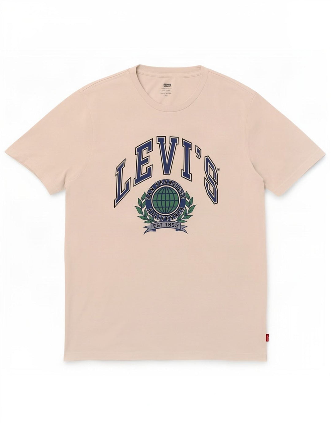 Męski T-shirt z grafiką Levi's, duży, biały, bawełniany