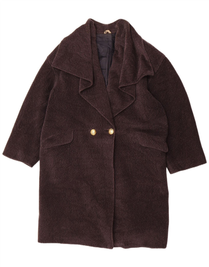 Dwurzędowy płaszcz damski Anna Linder US 12, duży, szary