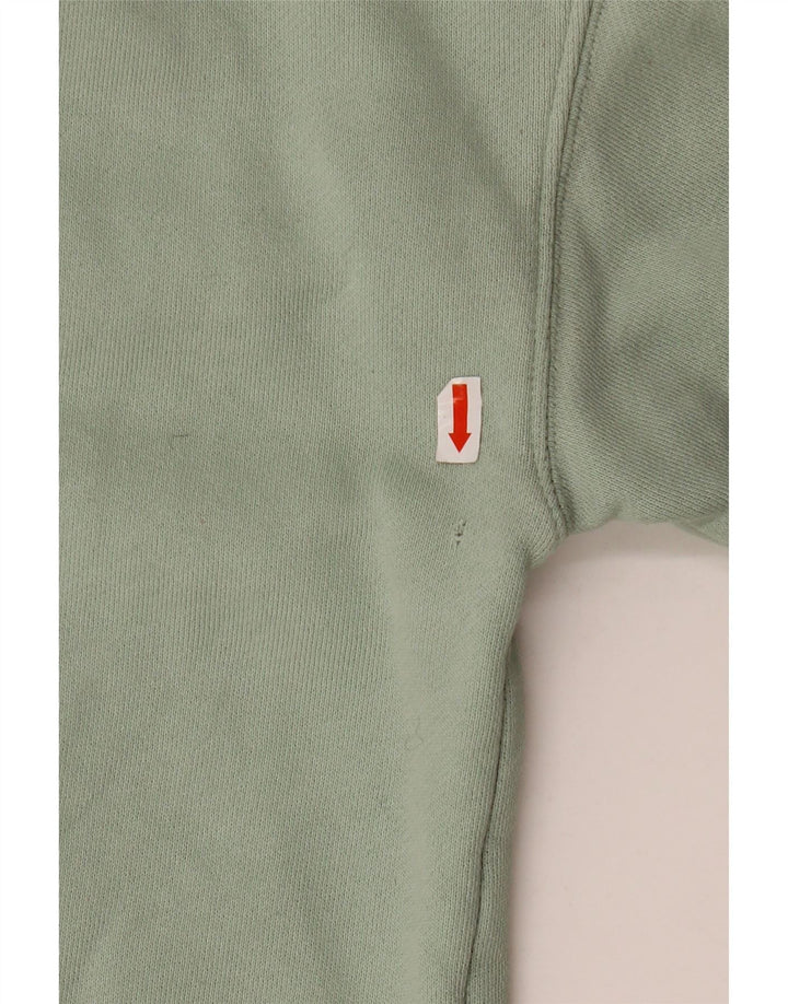 Damski sweter oversize ADIDAS z kapturem UK 8, mały, zielony, bawełniany