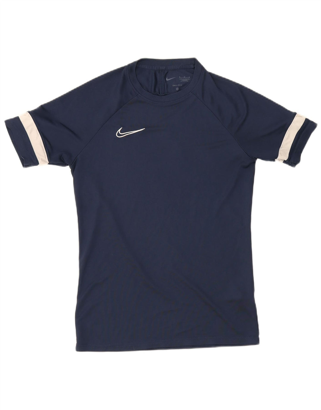 Męska koszulka Nike Dri Fit Top, średni granatowy poliester z blokami kolorów