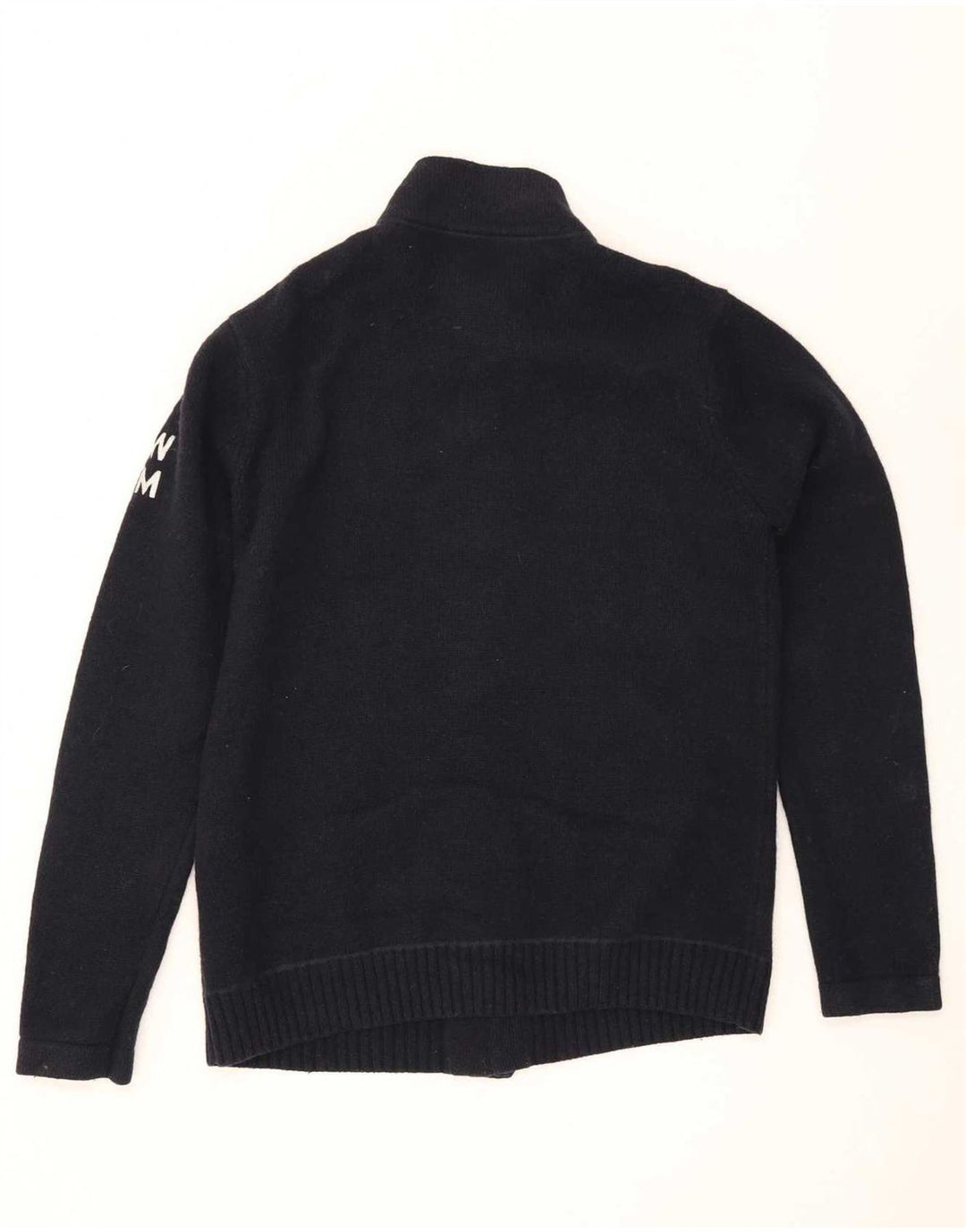 Męski sweter rozpinany z grafiką G-Star XL, granatowy, z owczej wełny