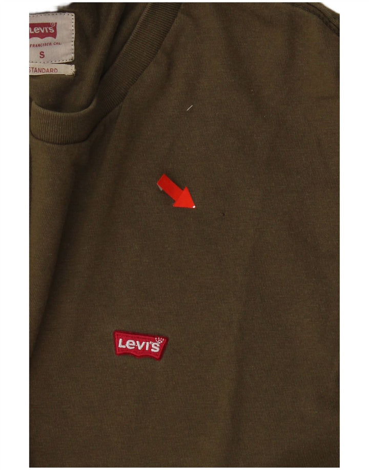 Męski t-shirt Levi's Top, mały, khaki