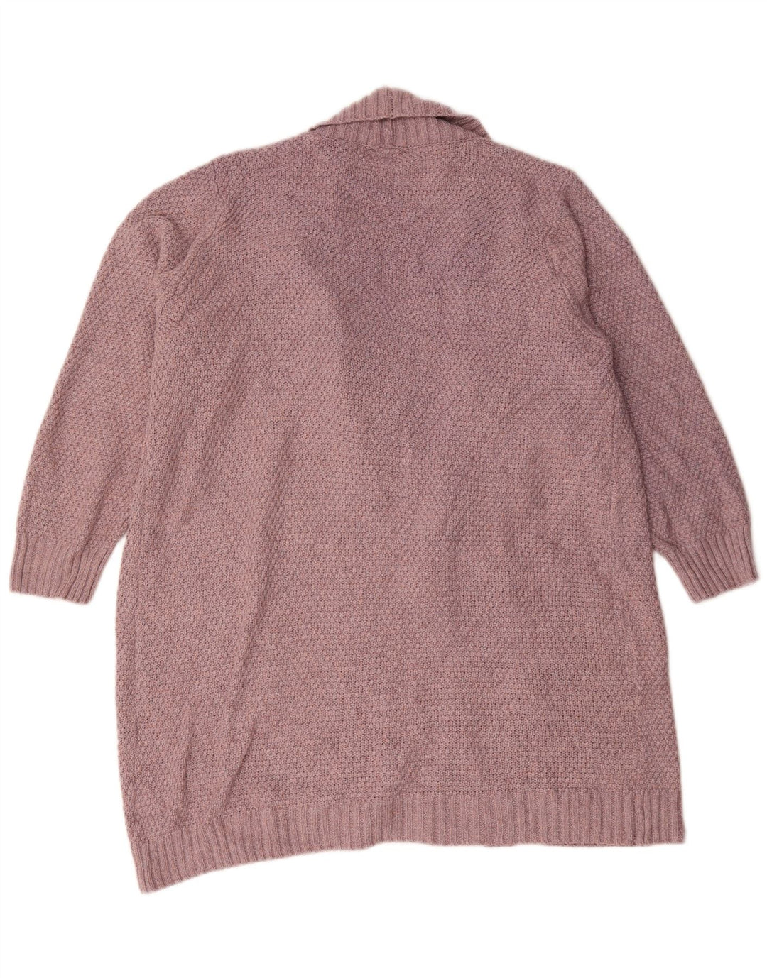 Damski sweter rozpinany z autografem, UK 18 XL, różowy poliester