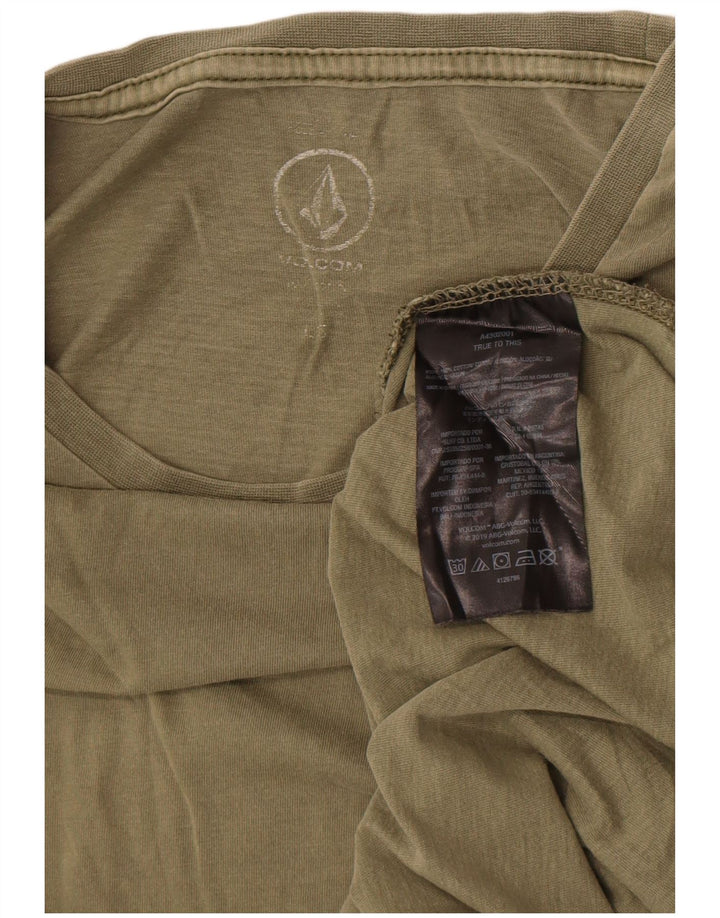 T-shirt męski Volcom, duży, bawełniany khaki